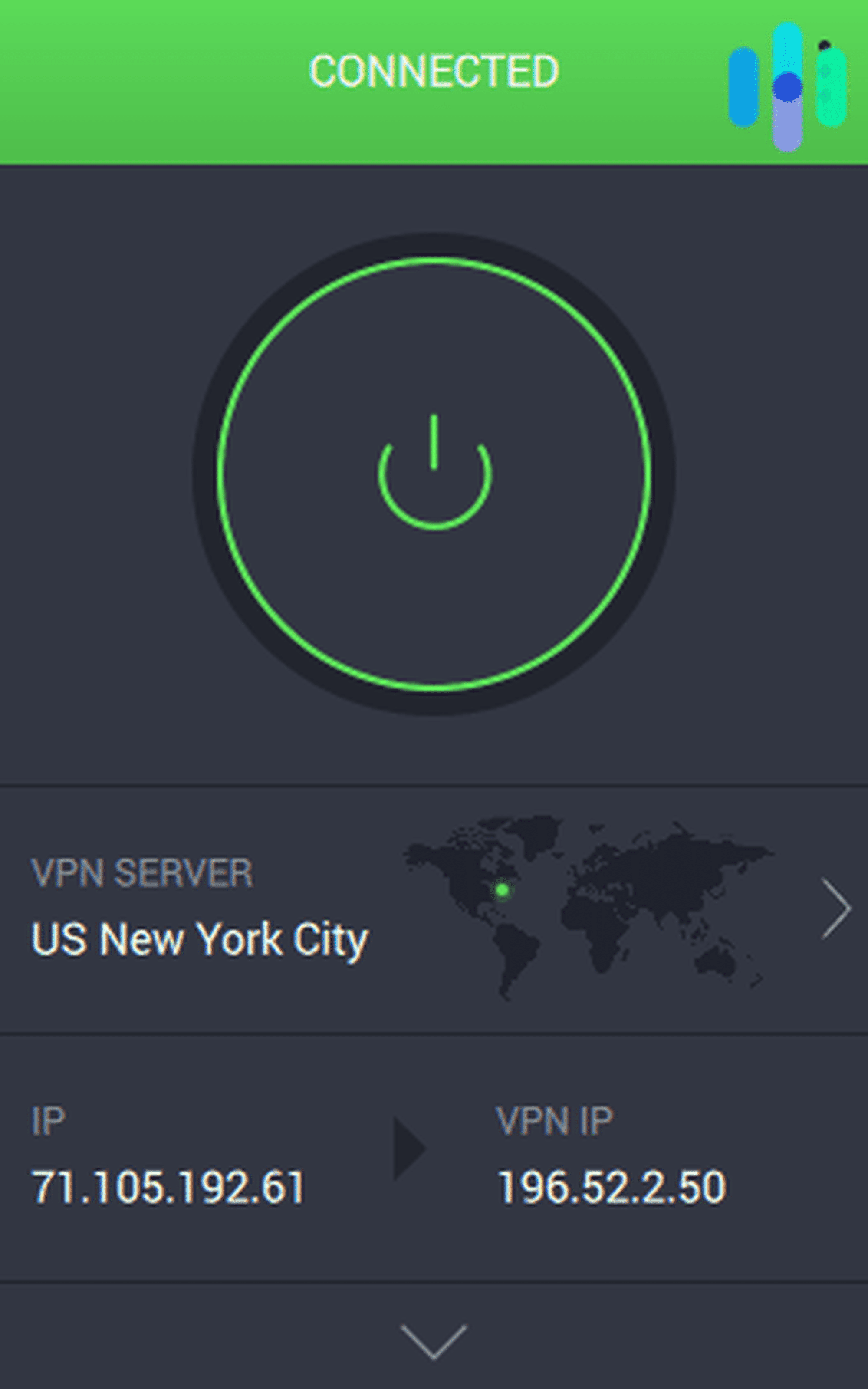 Private Internet Access VPN Connected to New York City Private Internet Access VPN Connected to New York City