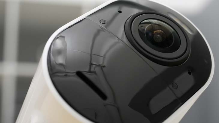 A closeup of the Arlo Ultra camera we tested in 2019 A closeup of the Arlo Ultra camera we tested in 2019
