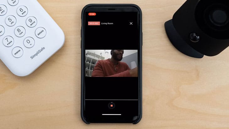 Video on the Frontpoint app Video on the Frontpoint app