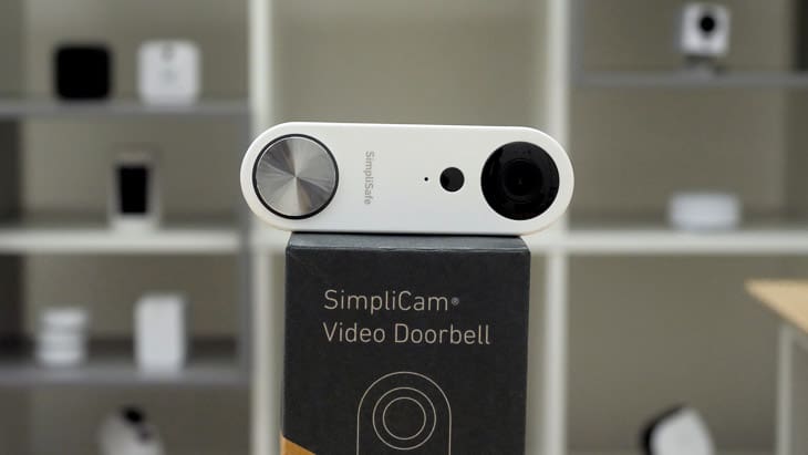 SimpliSafe Video Doorbell Pro with packaging SimpliSafe Video Doorbell Pro