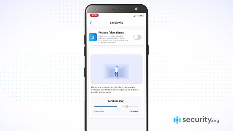 ReoLink Go App - Senitivity ReoLink Go App - Senitivity
