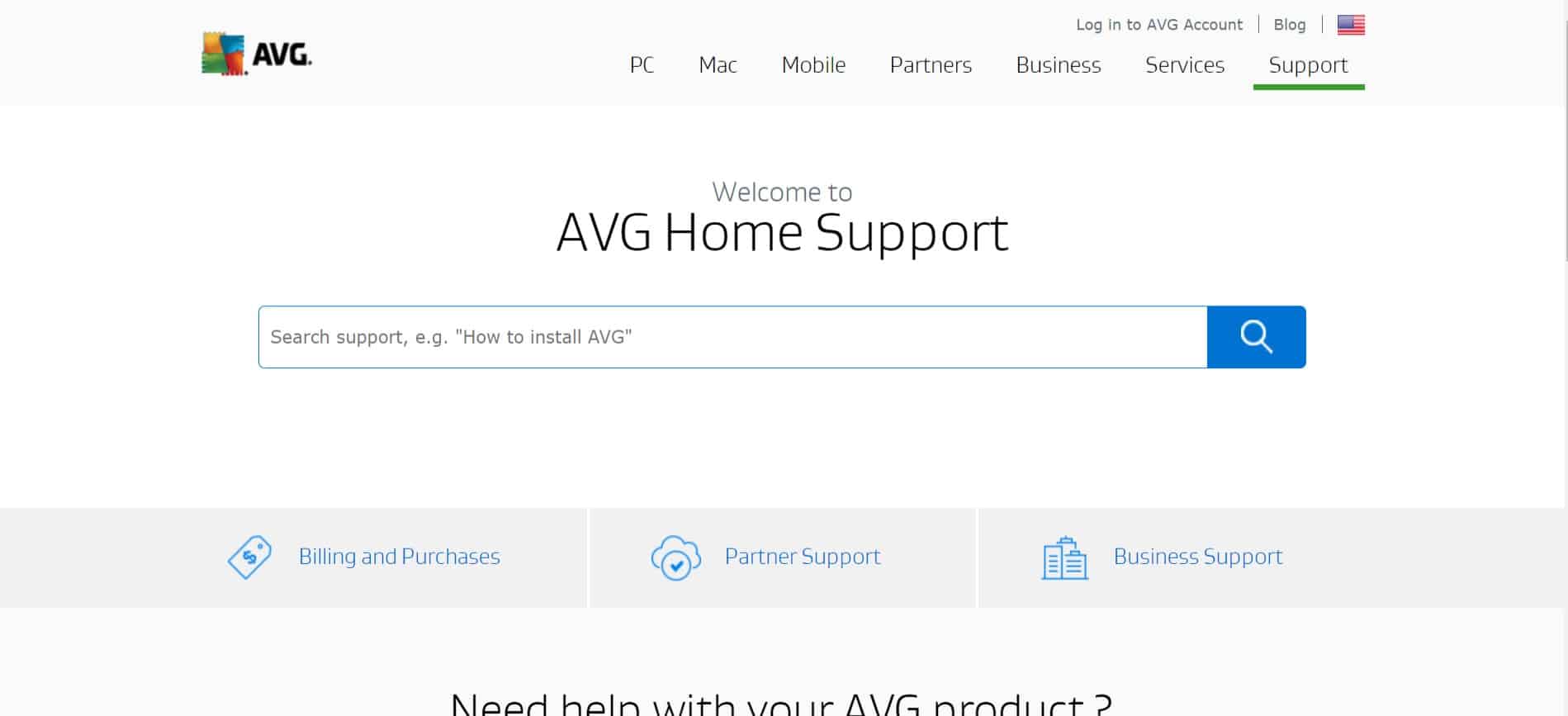 AVG Support Page AVG Support Page