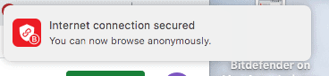 Bitdefender - Connected on Mac Alert Bitdefender - Connected on Mac Alert