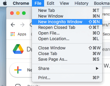Incognito Mode on Chrome Incognito Mode on Chrome