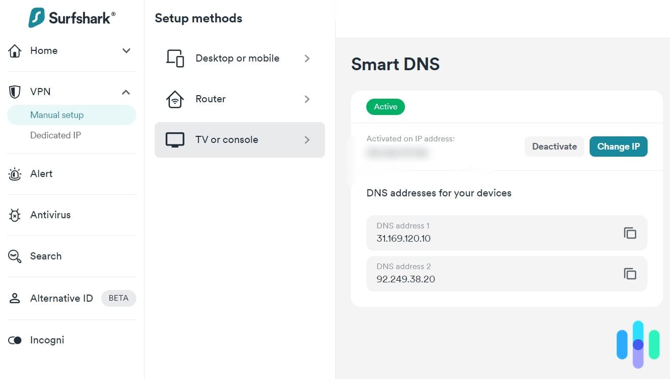 Surfshark smart DNS Surfshark smart DNS