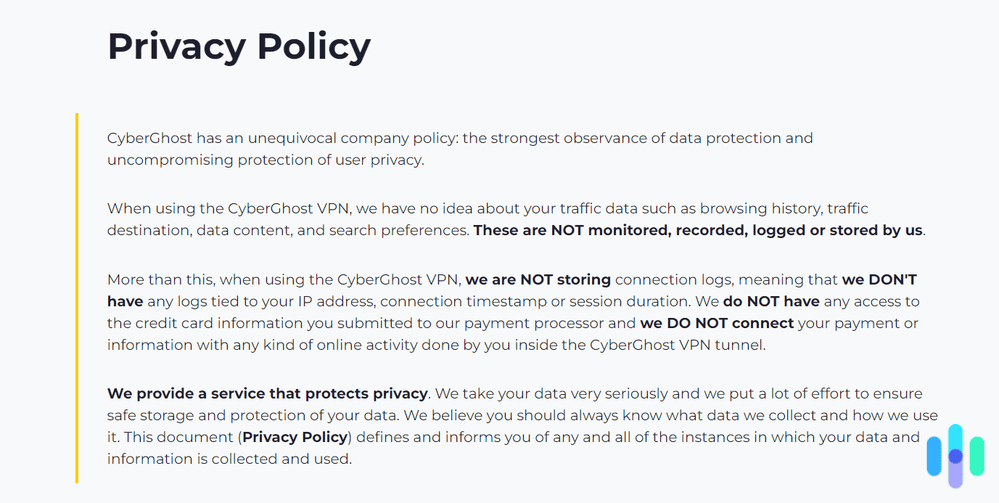 CyberGhost privacy policy CyberGhost privacy policy