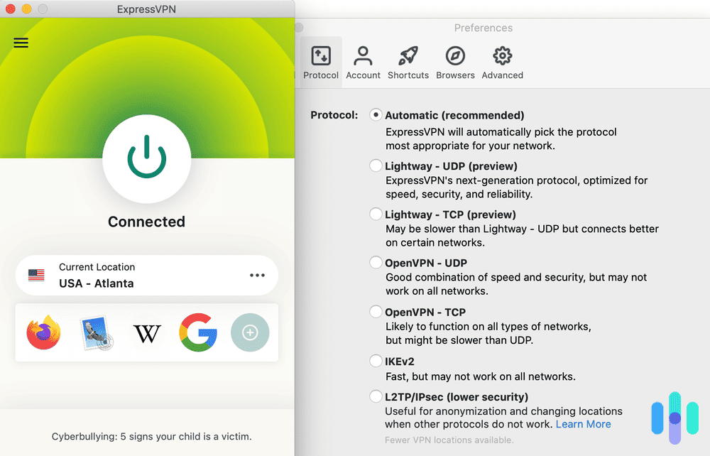 List of ExpressVPN’s encryption and protocols List of ExpressVPN’s encryption and protocols