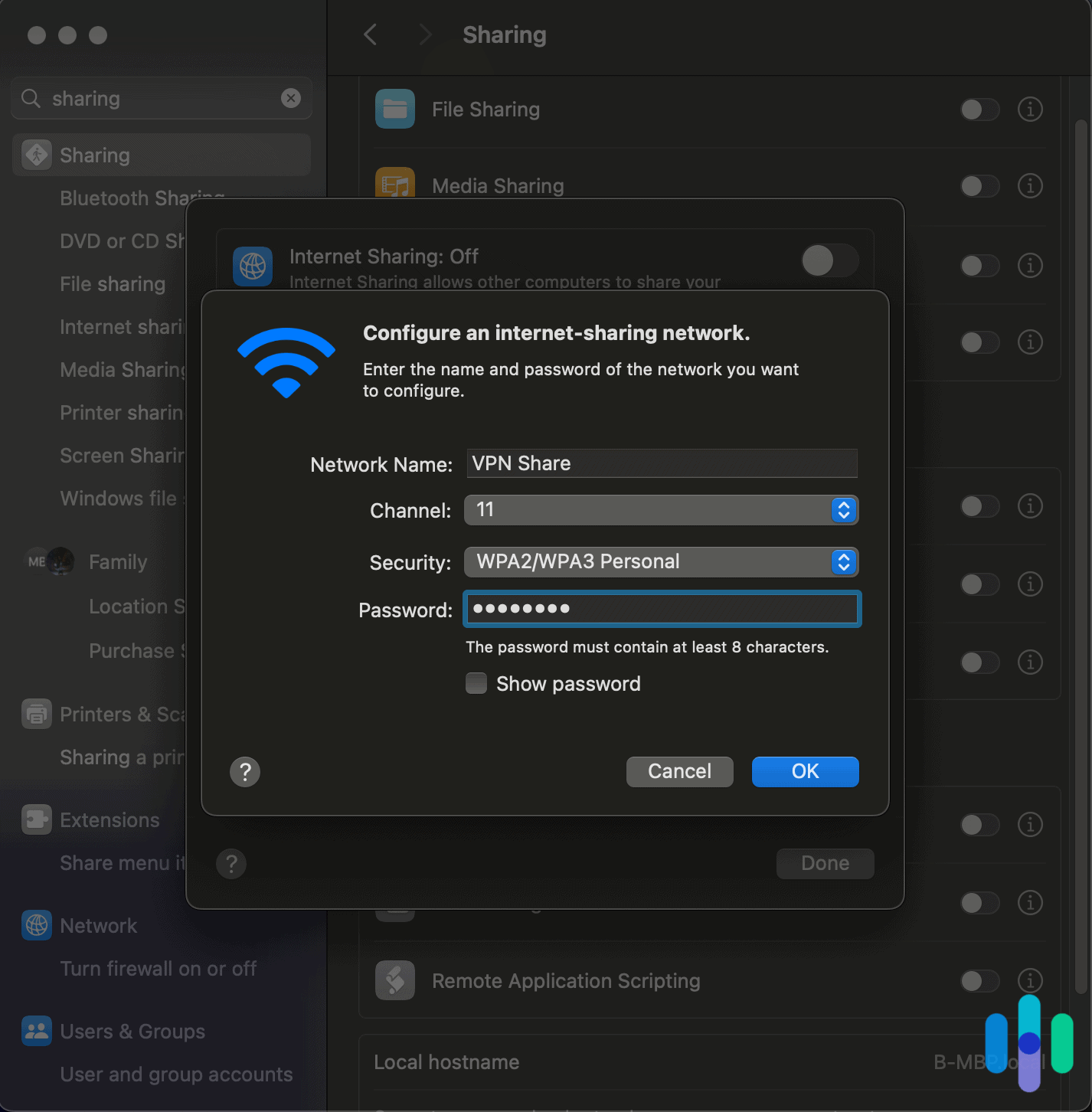 Creating a personal hotspot on a Mac to use a VPN Creating a personal hotspot on a Mac to use a VPN