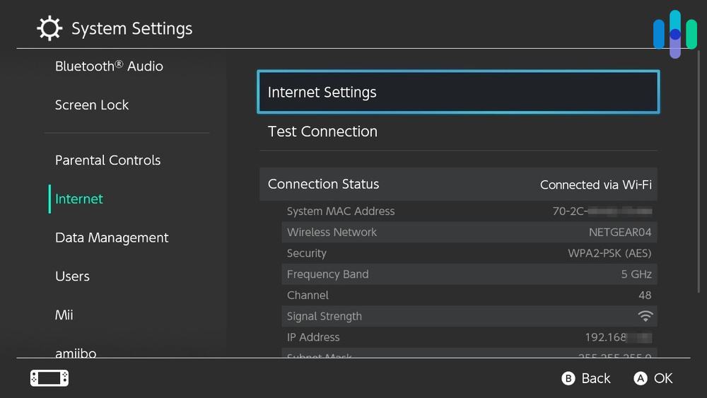 Nintendo Switch’s Internet Settings Nintendo Switch's Internet Settings