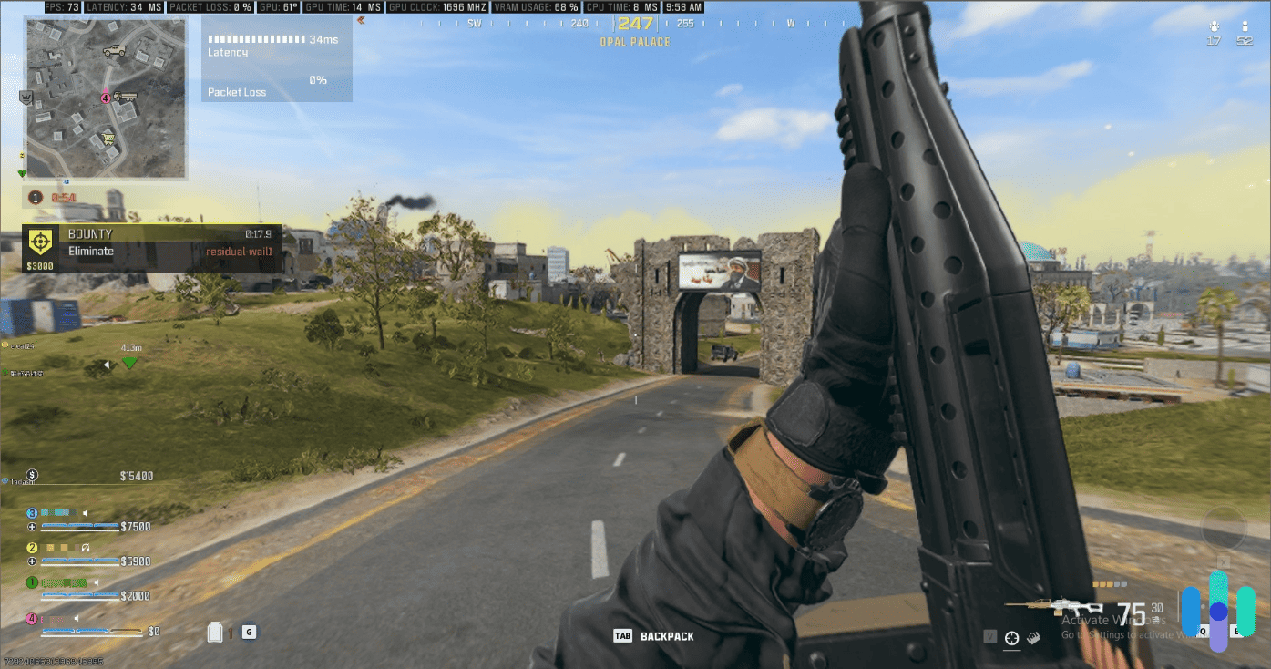 Connected to Private Internet Access VPN while playing Call of Duty Warzone Connected to Private Internet Access VPN while playing Call of Duty Warzone