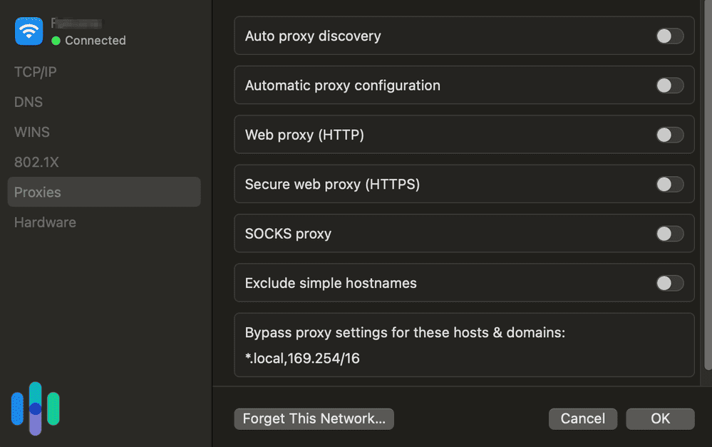 Proxy Settings on Mac Proxy Settings on Mac