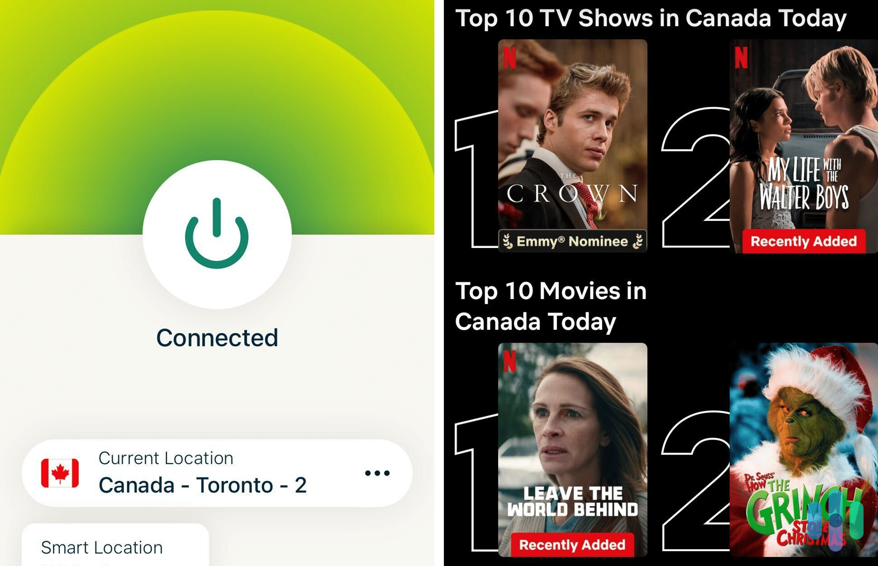 Using ExpressVPN on Canadian Server to watch Netflix Using ExpressVPN, we were able to change our location to Canada and watch Netflix