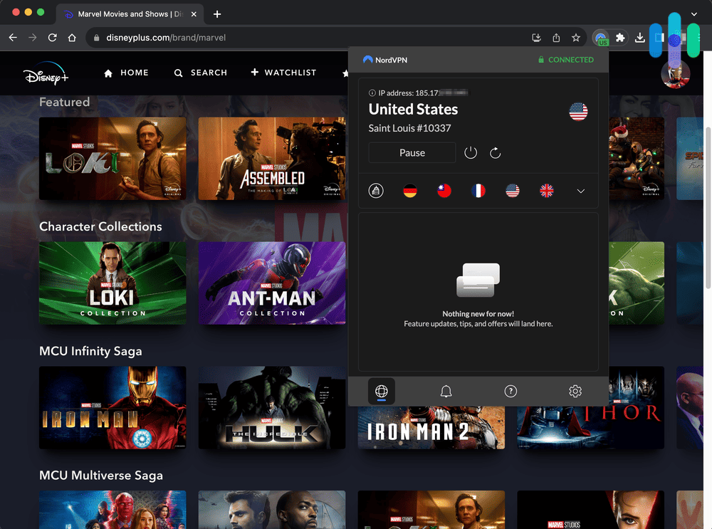 Using the NordVPN Chrome App on Disney Plus Using the NordVPN Chrome App on Disney Plus