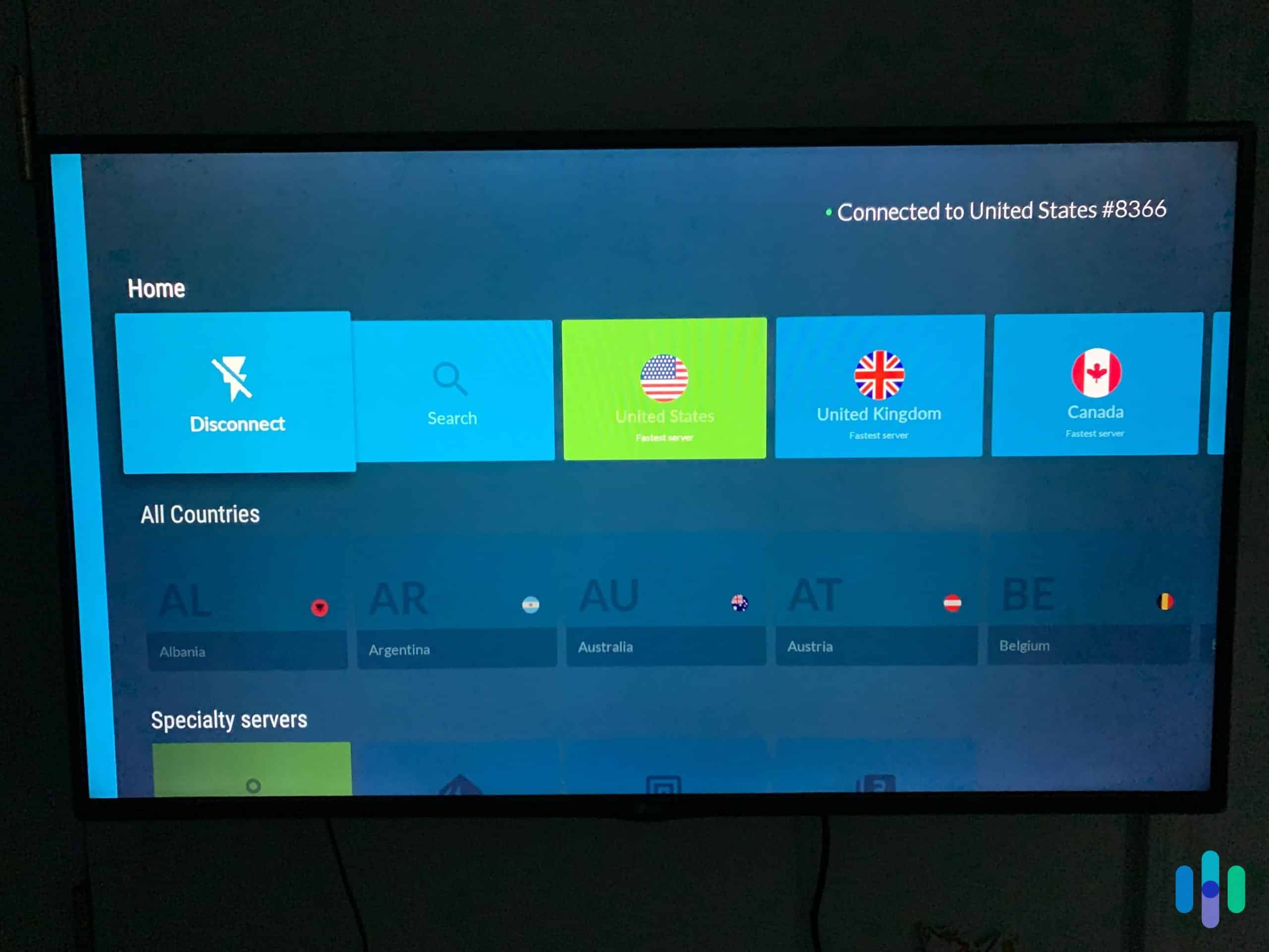 Using NordVPN on Fire TV Stick and connected to the fastest US server Using NordVPN on Fire TV Stick and connected to the fastest US server