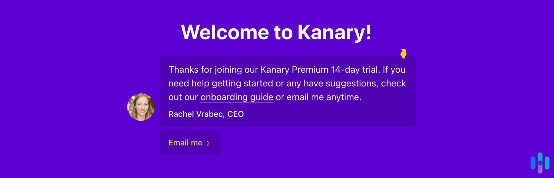 Kanary CEO message Kanary CEO message