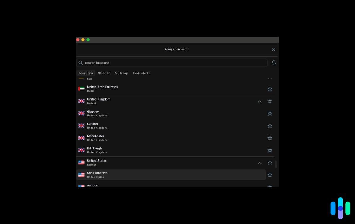 surfshark-country-list Surfshark country list.