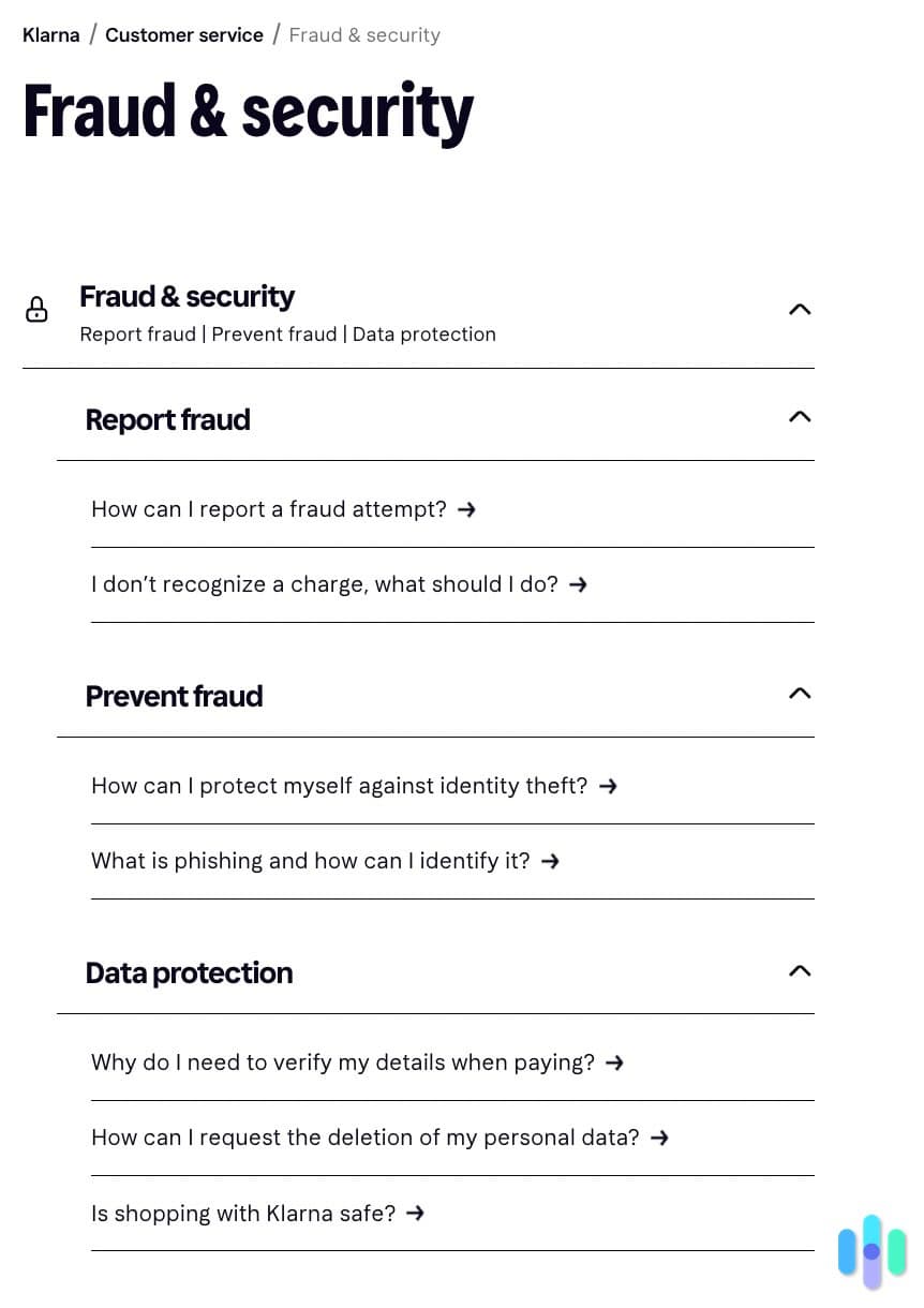 Klarna Fraud & Security Klarna Fraud & Security