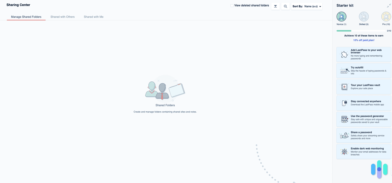 The LastPass vault can only be accessed with your master password. The LastPass vault can only be accessed with your master password.