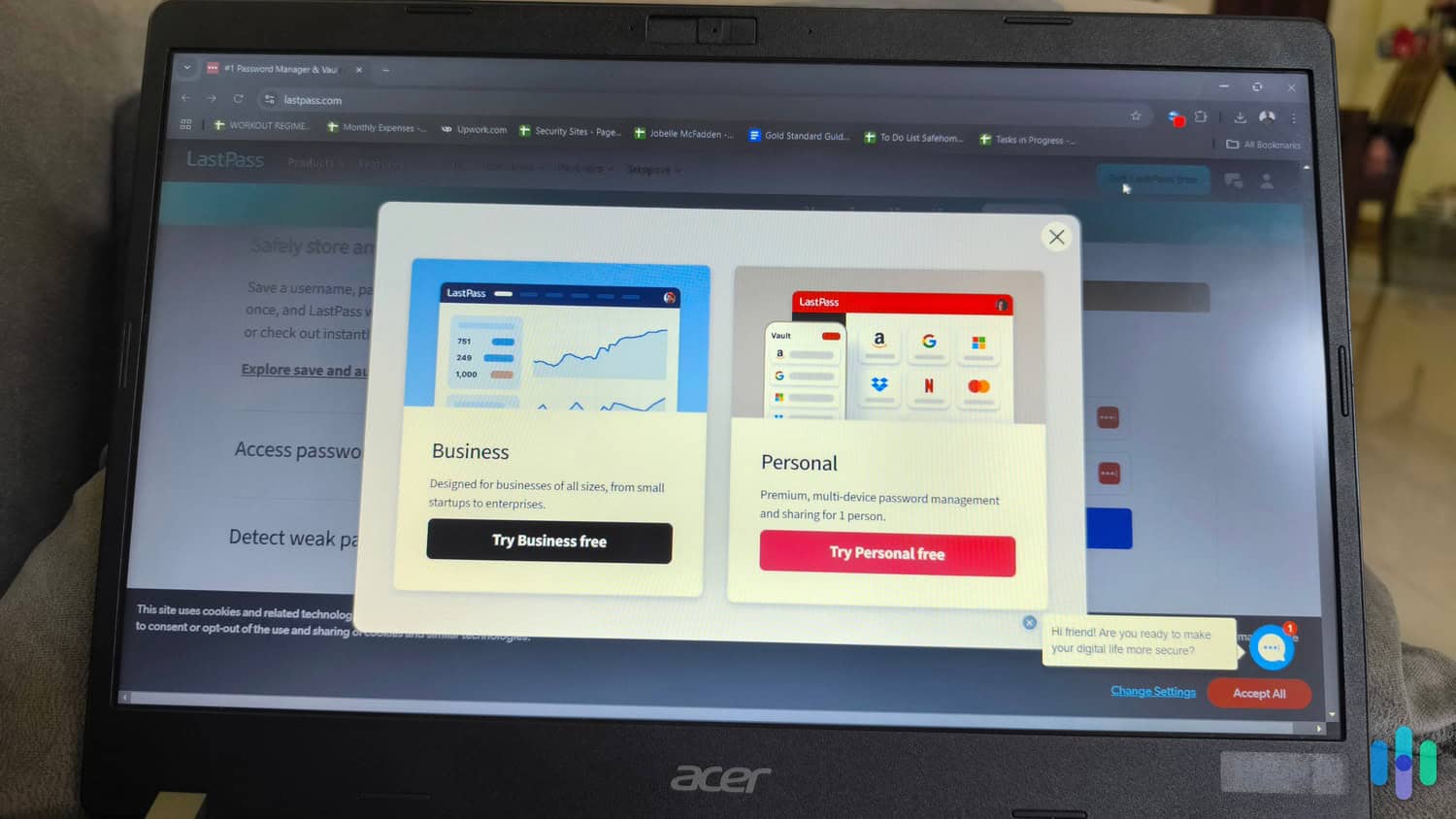 LastPass has a free trial for business and personal accounts. LastPass has a free trial for business and personal accounts.