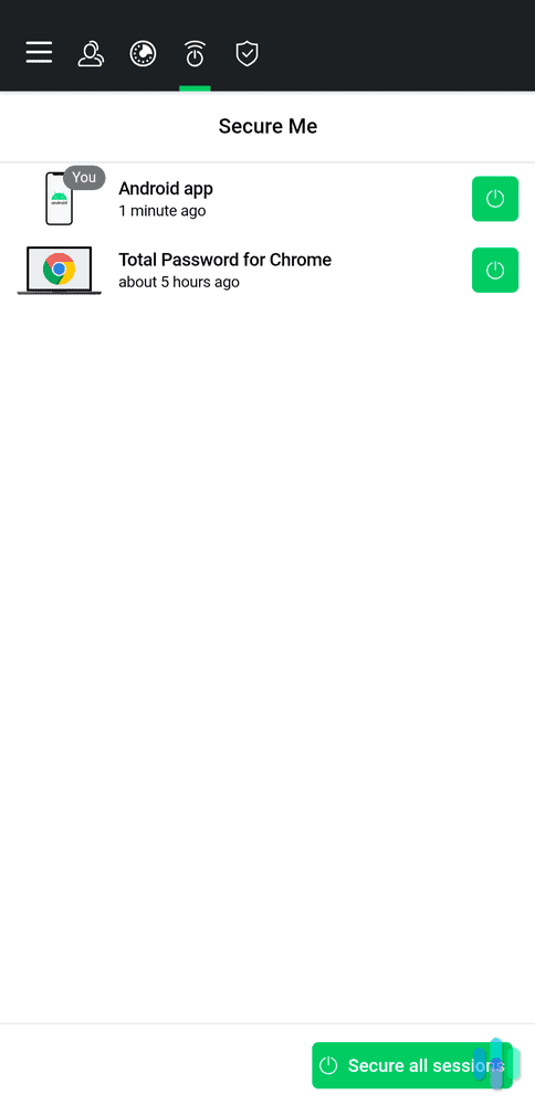 Total Password let us view and manage all of our devices with the app installed. Total Password let us view and manage all of our devices with the app installed.