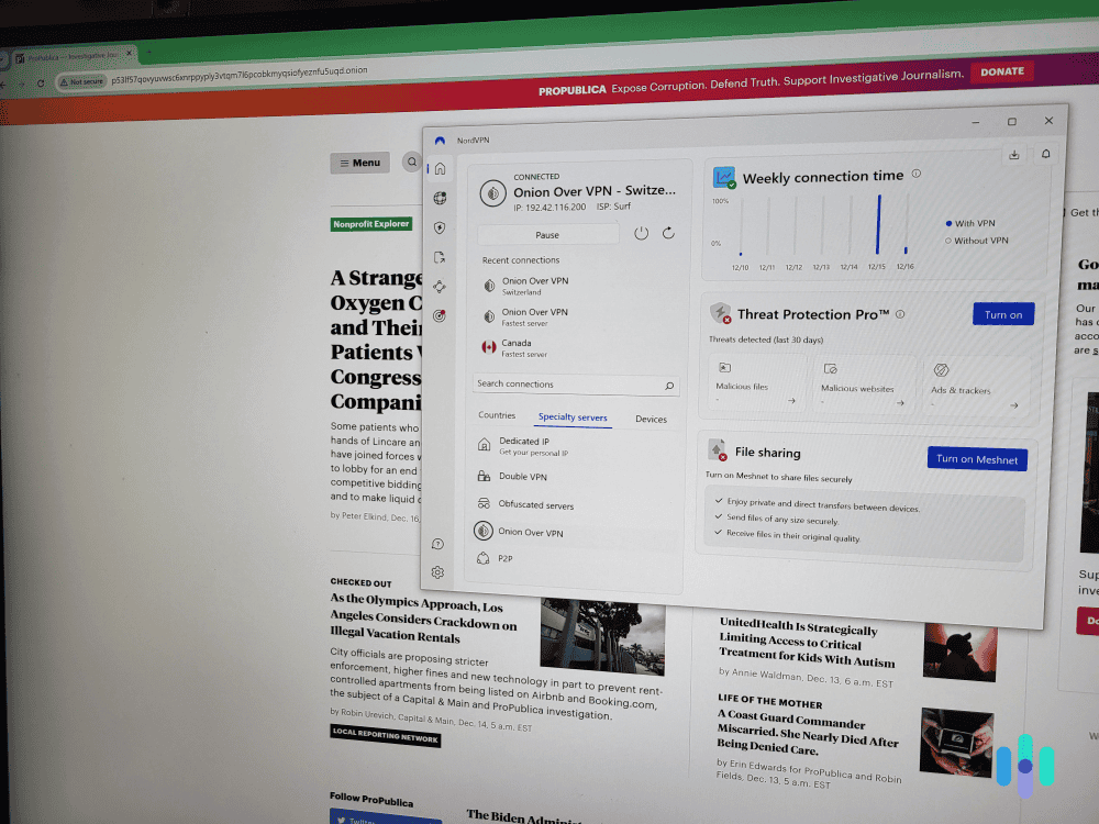 NordVPN is a great pick for accessing dark web sites, and it also provides high-end security features. NordVPN is a great pick for accessing dark web sites, and it also provides high-end security features.