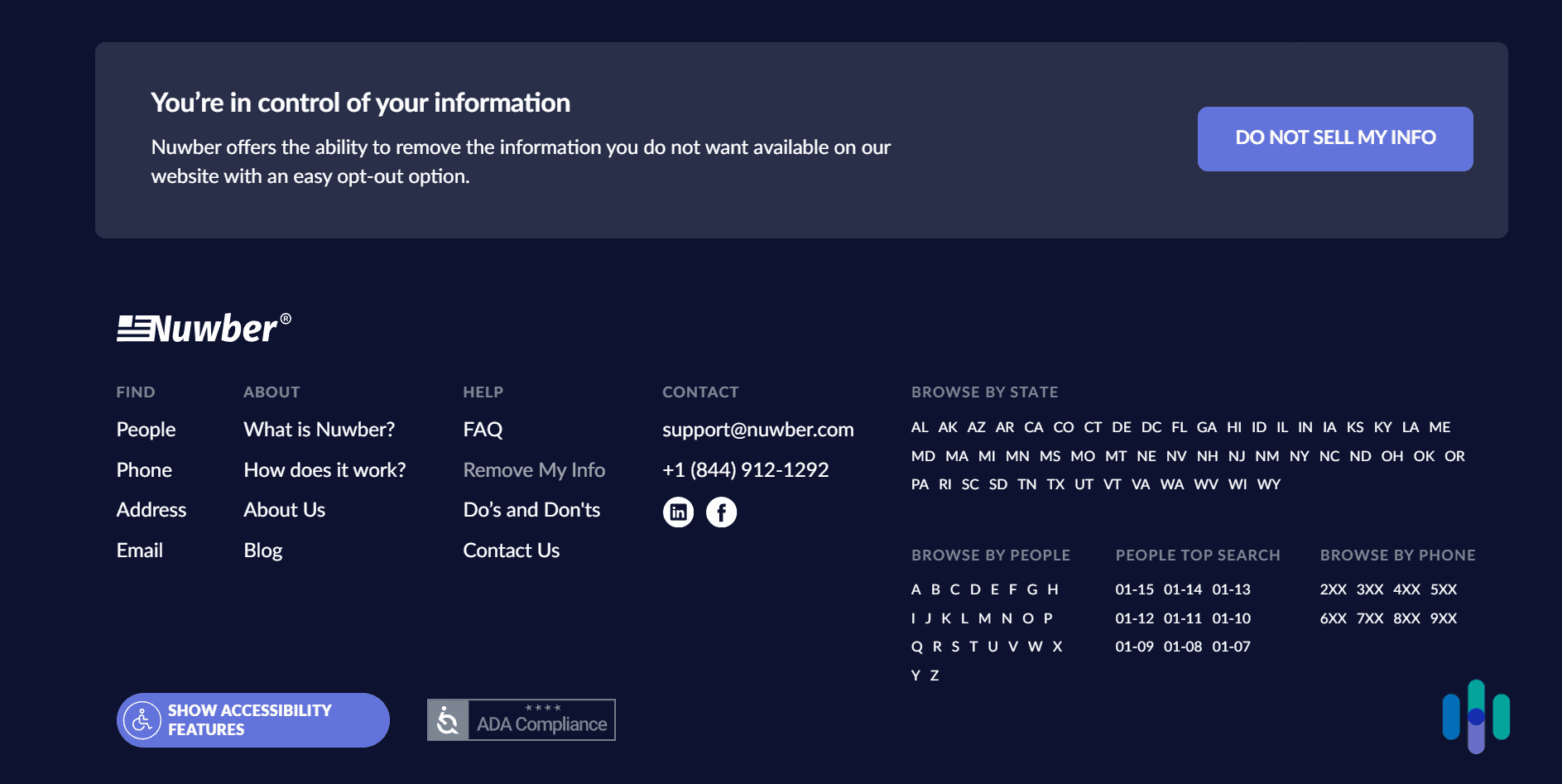 Scroll to the bottom to find the opt-out page link. Scroll to the bottom to find the opt-out page link.