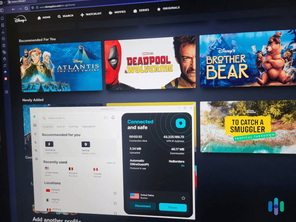 Surfshark is an excellent pick for accessing streaming services. Surfshark is an excellent pick for accessing streaming services.