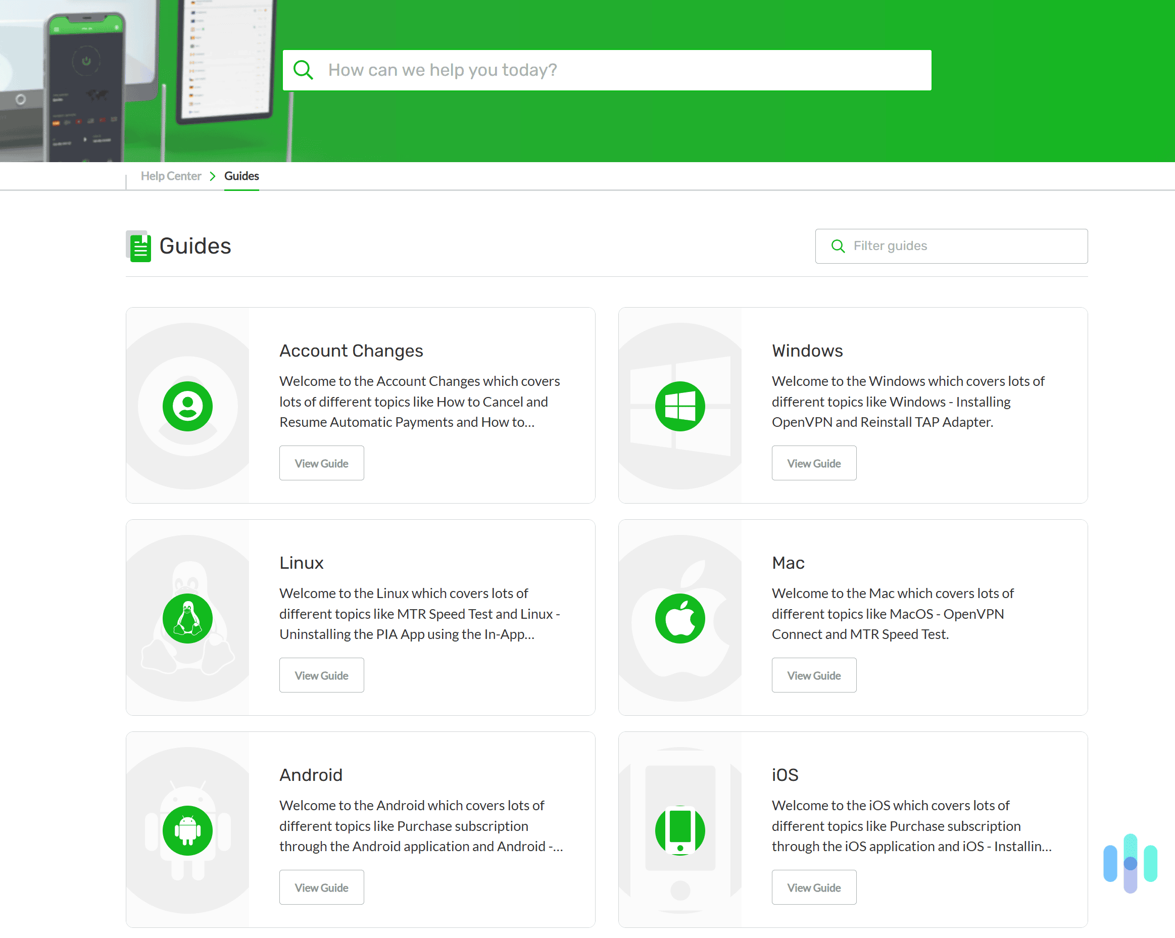 We think PIA's support library is very in-depth.