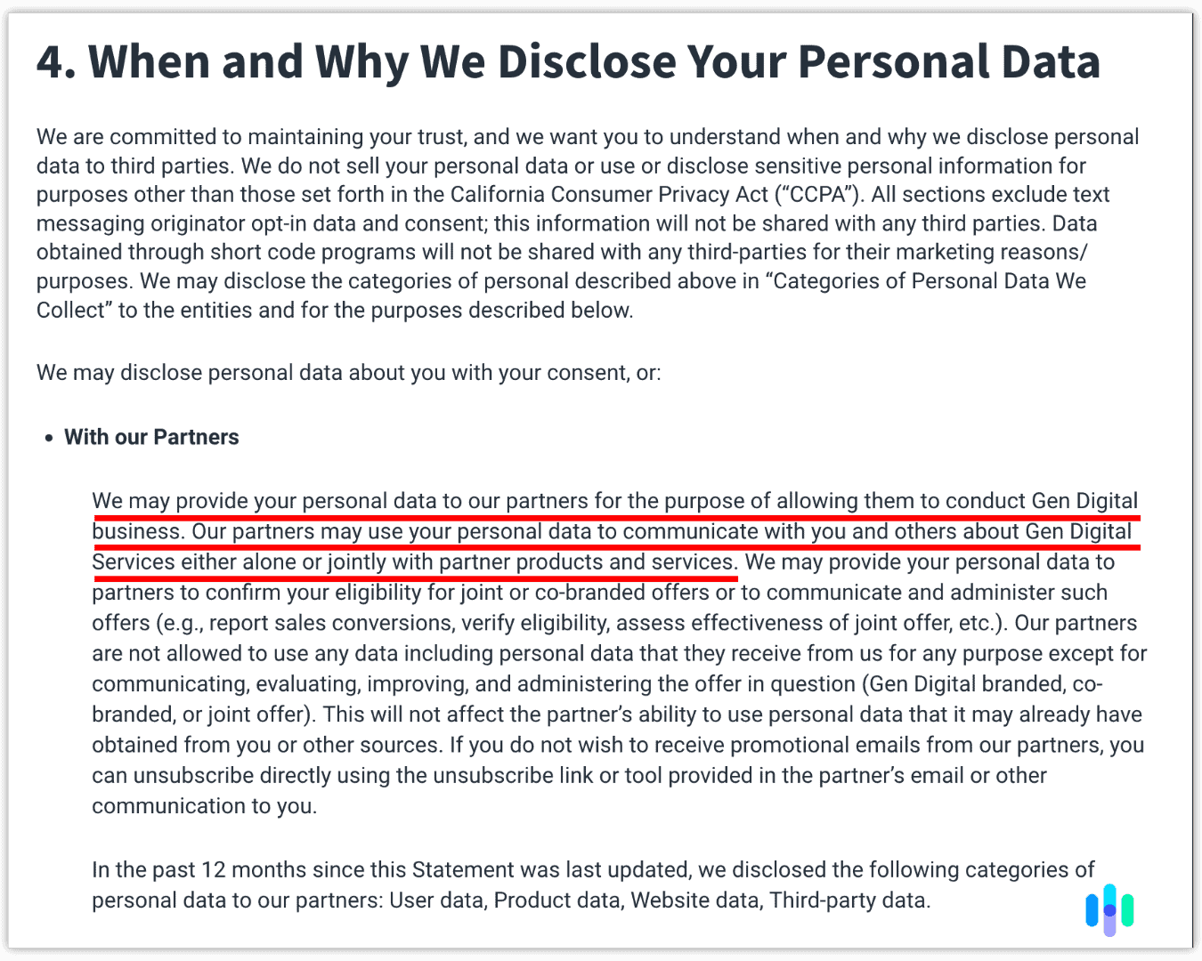 2_On closer look, Norton shares more personal information than we’d like with its partners On closer look, Norton shares more personal information than we’d like with its partners.