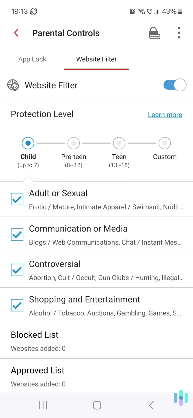 Trend Micro’s Android app provides built-in access to really good parental controls. Trend Micro's Android app provides built-in access to really good parental controls.
