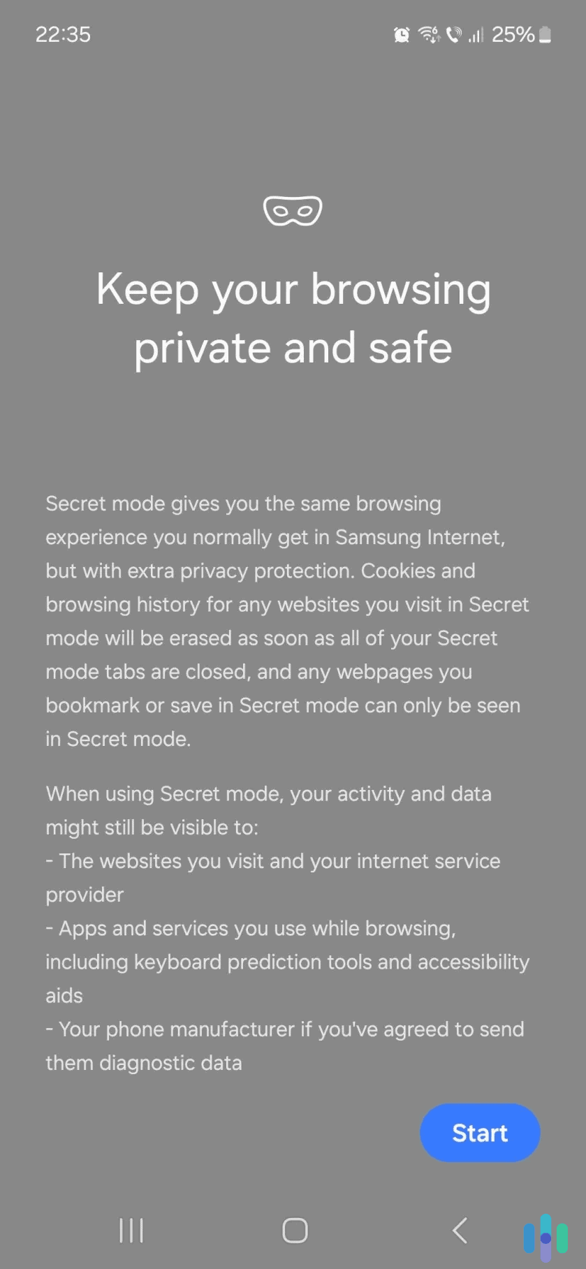 A browser’s Incognito, Private, or Secret mode won’t save your browsing history. A browser's Incognito, Private, or Secret mode won't save your browsing history.