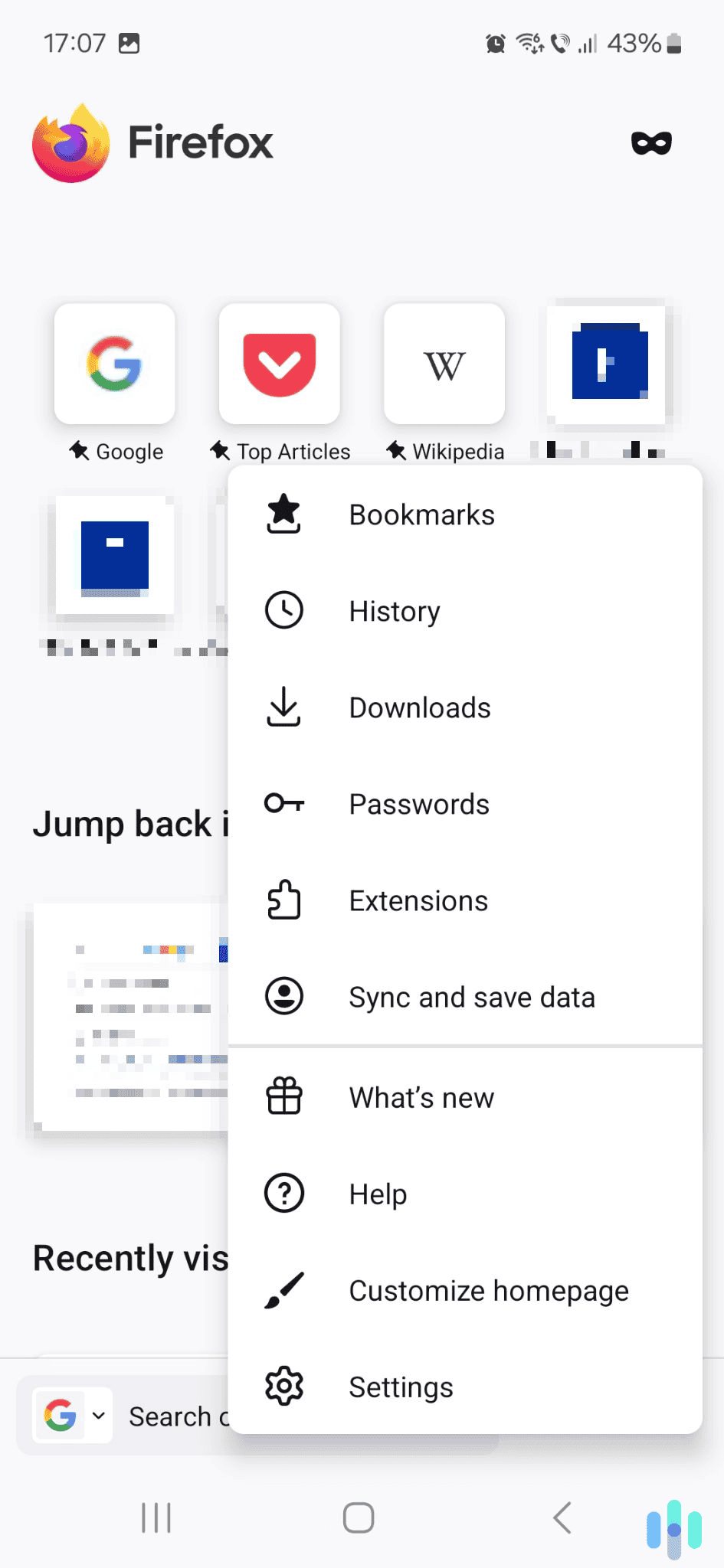 Access Firefox’s history settings. Access Firefox’s history settings.