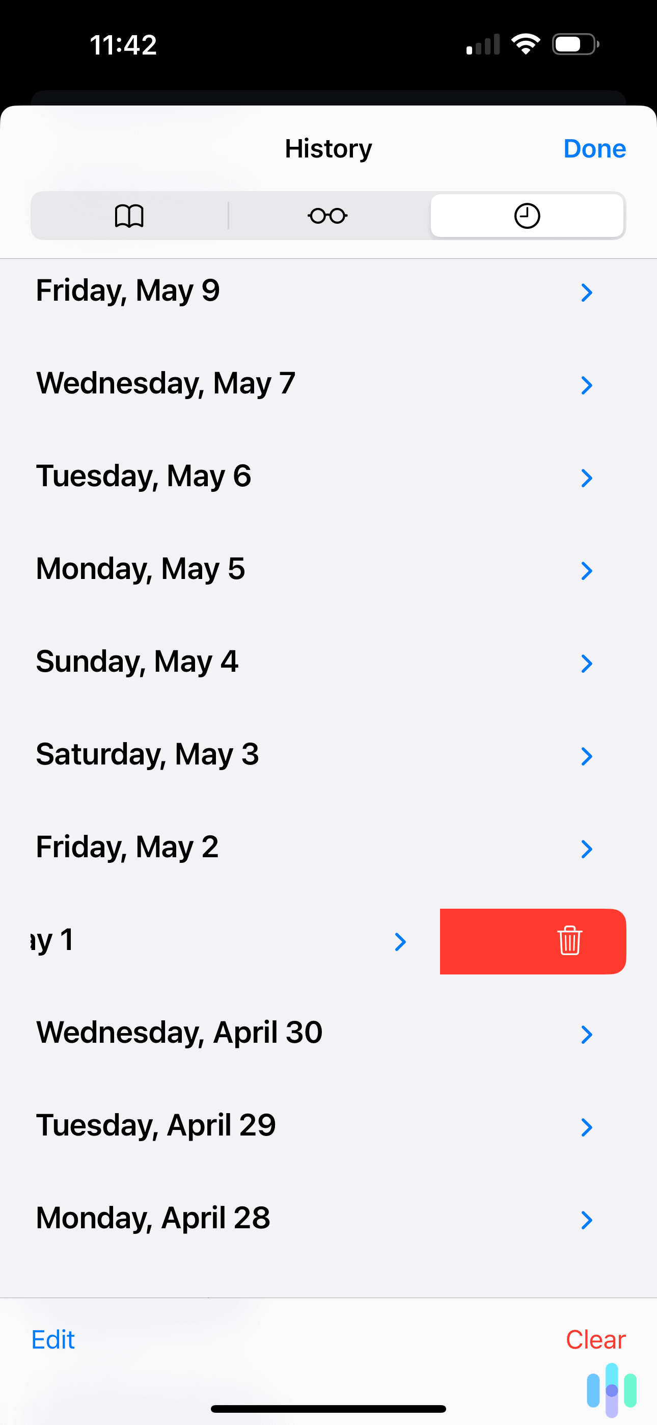 Clearing all browsing history from a certain date Clearing all browsing history from a certain date