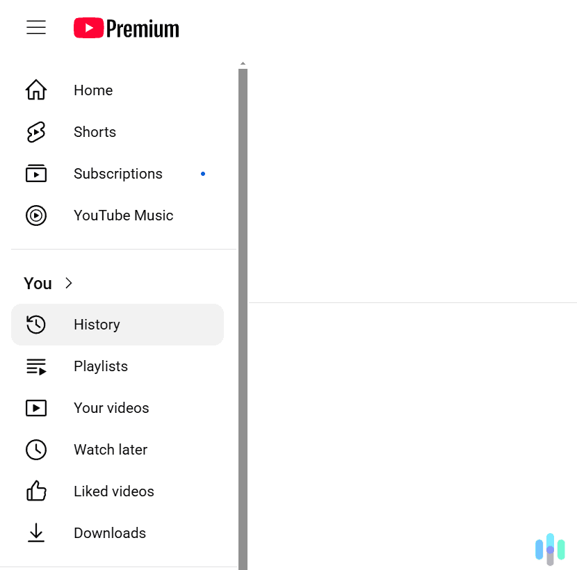 Next, click the “History” tab. Next, click the “History” tab.