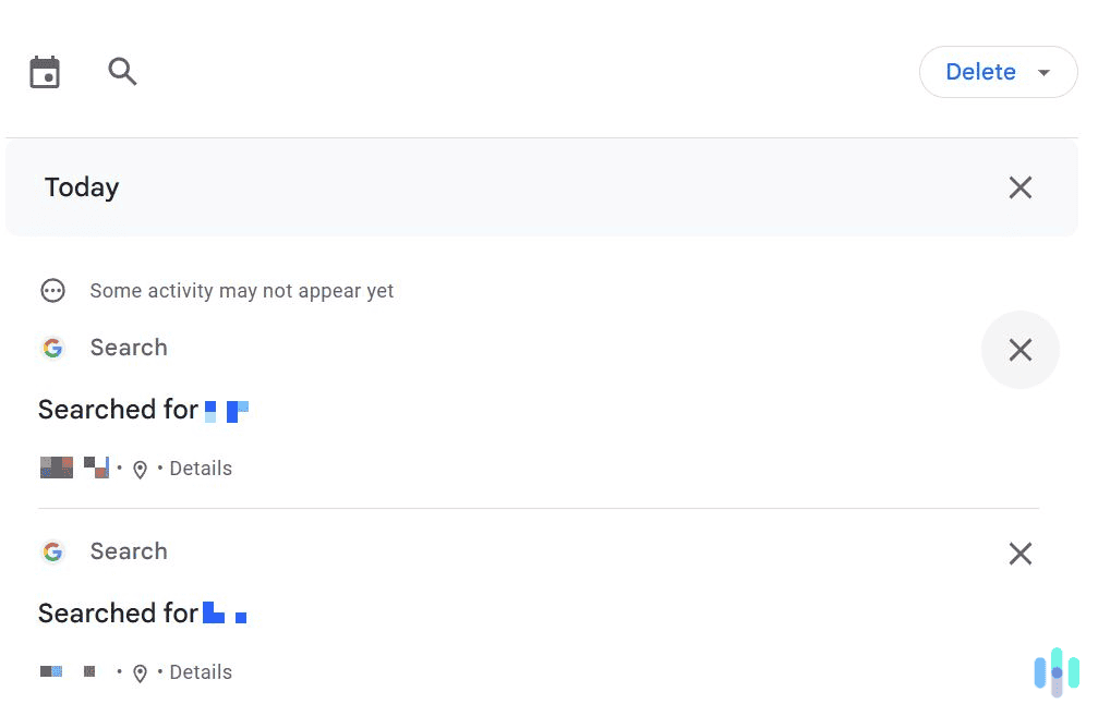 Simply hit the X to the right of the search entry that you want to remove. Simply hit the X to the right of the search entry that you want to remove.