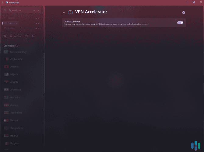 Make sure to keep VPN Accelerator turned on while traveling, as it significantly improves VPN speeds. Make sure to keep VPN Accelerator turned on while traveling, as it significantly improves VPN speeds.