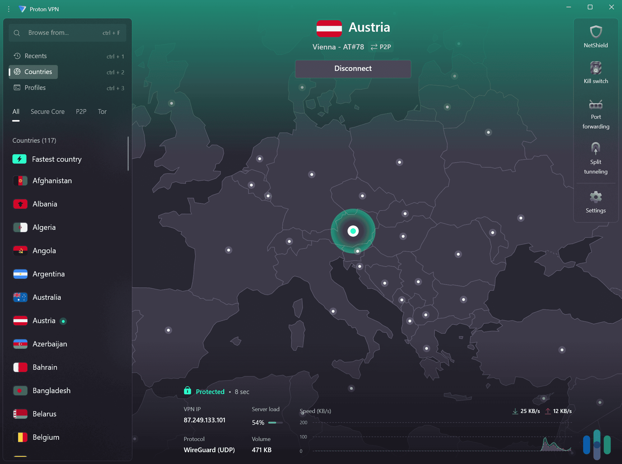 Proton VPN has servers across 117 countries. Proton VPN has servers across 117 countries.