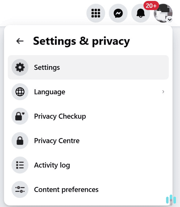 Select your profile icon, and then head to the settings page. Select your profile icon, and then head to the settings page.