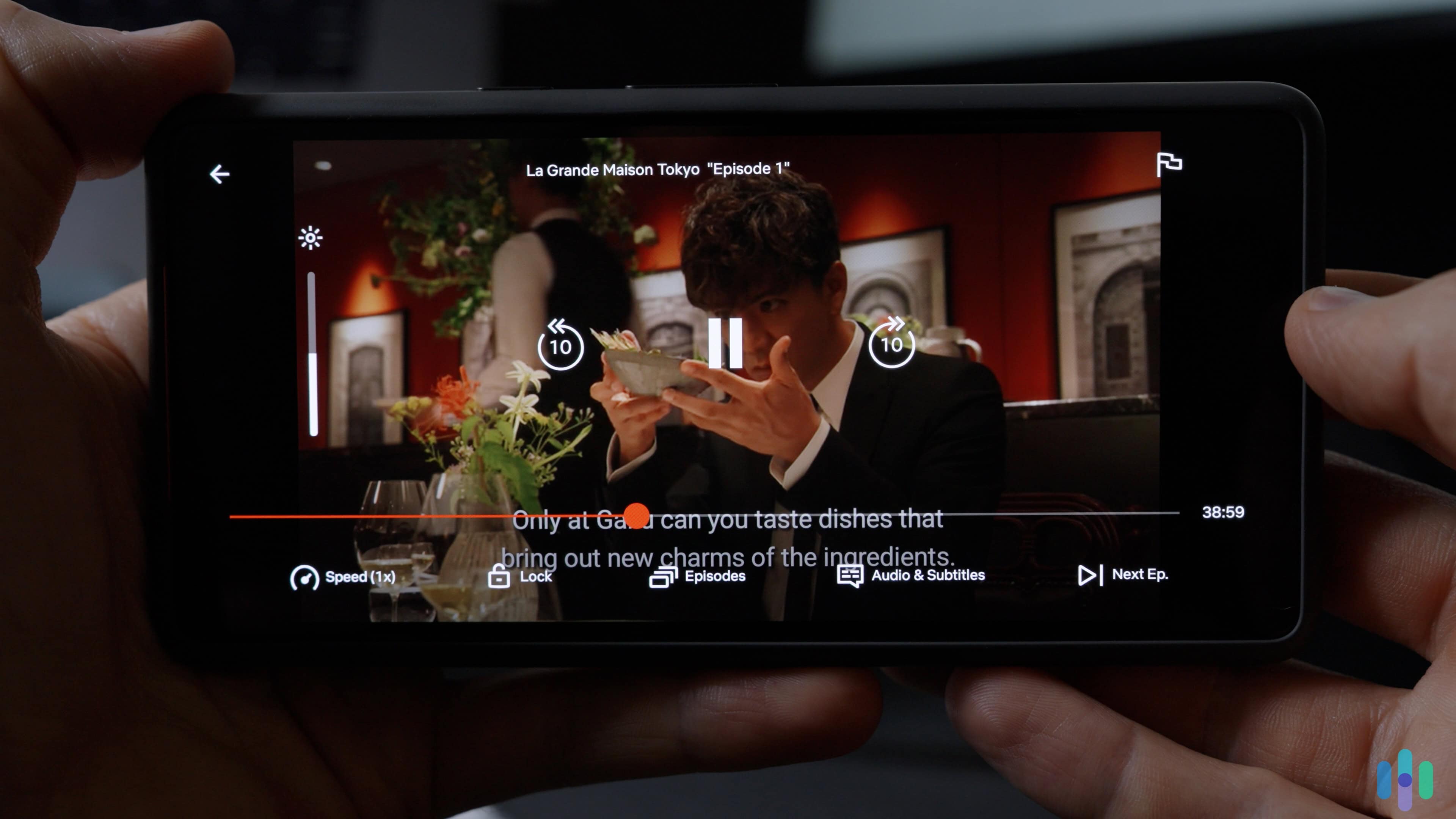 Proton VPN streaming Netflix while connected to a Japanese server