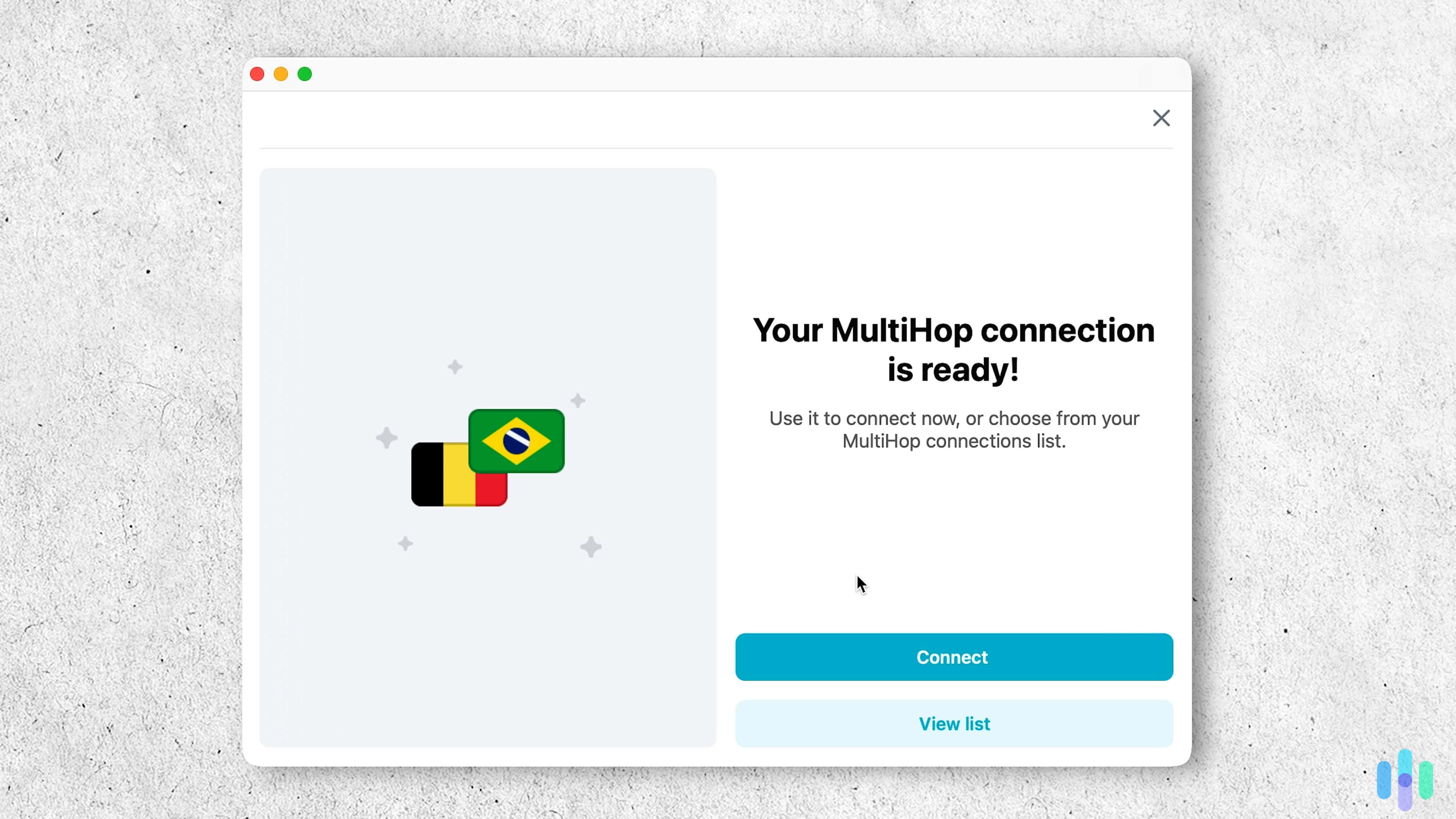 We only use Surfshark’s Dynamic MultiHop feature when we need top-notch security as it slows internet speeds significantly.