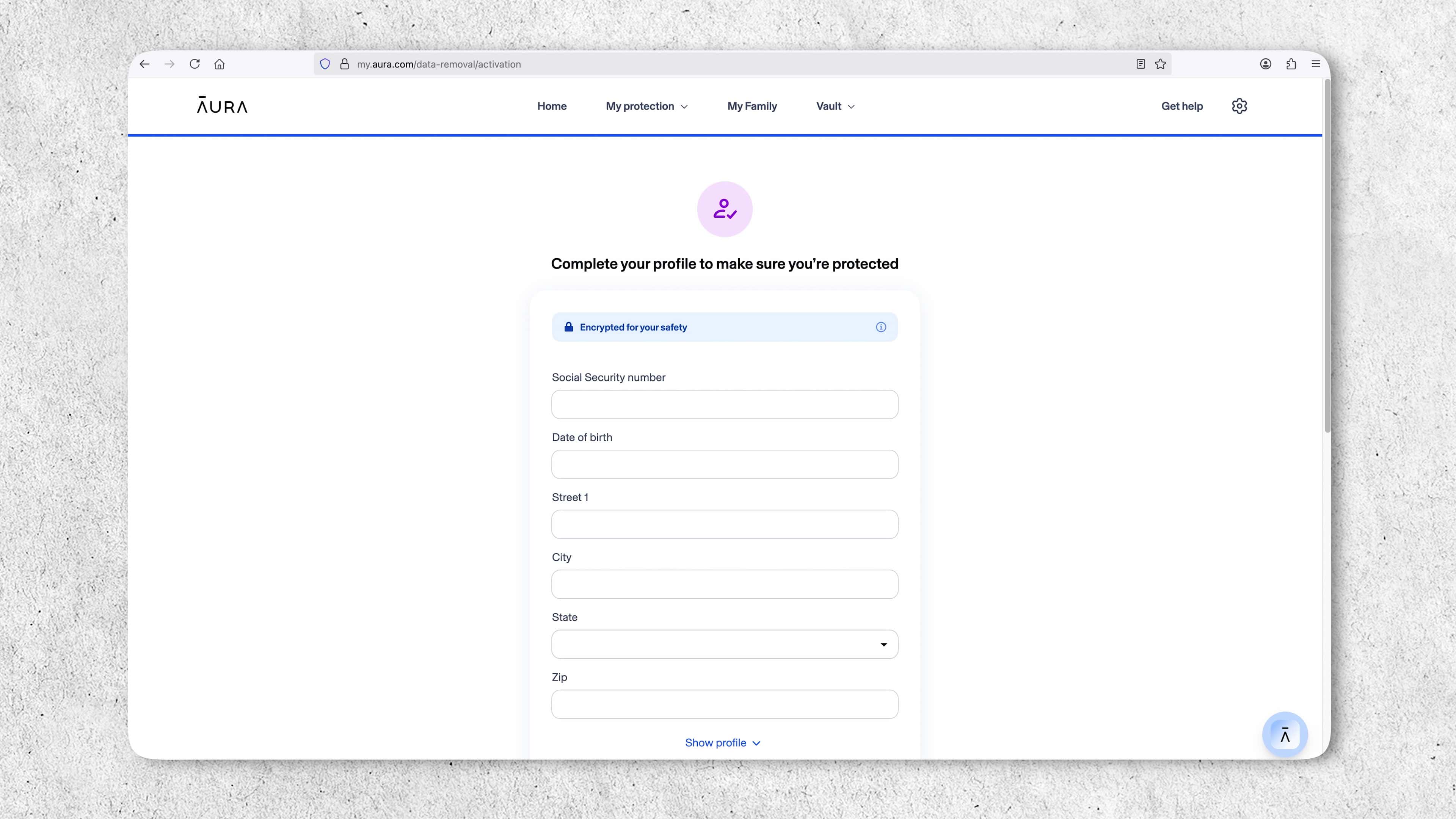 In order for Aura to watch over our personal details, we had to give them some information we usually don’t share with anyone.