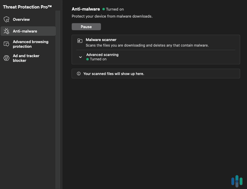 We turned on advanced scanning which automatically deletes any files with malware We turned on advanced scanning which automatically deletes any files with malware.